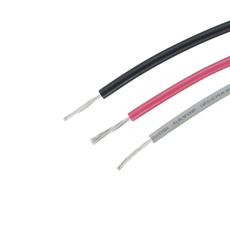 Professional Black 24 AWG Electrical Wires And Cables Fire Prevention