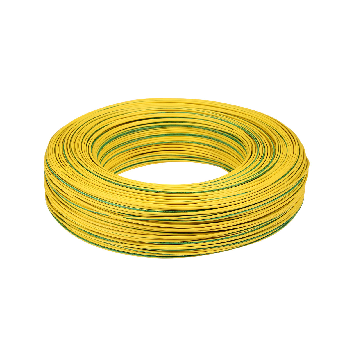 Yellow 20 AWG XLPE Hook Up Wire 1.86-9.90 Mm Diameter 305 Meters Per Roll