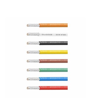 UL1180 สาย PTFE 200C ทนต่ออุณหภูมิสูง 12-32 AWG