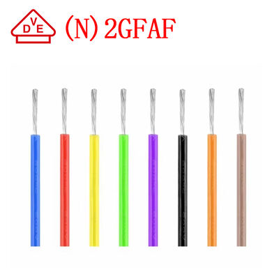 สายไฟฉนวนซิลิโคนทนความร้อน VDE(N)2GFAF 180C 300V พร้อมทองแดงเคลือบดีบุกสำหรับเครื่องใช้ในบ้าน