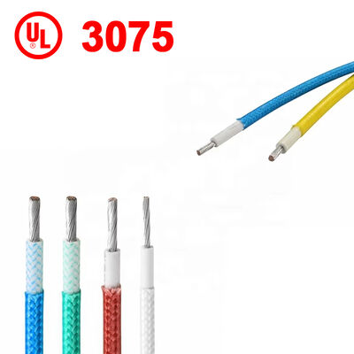 UL3075 10AWG สายสับซ้อนใยแก้วซิลิโคน ขนาดความดัน 600V และอุณหภูมิ 200C สําหรับเครื่องทําความร้อนอุตสาหกรรม