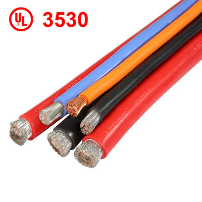 สายไฟฉนวนซิลิโคนทนอุณหภูมิสูง UL3530 พร้อมตัวนำทองแดงเคลือบดีบุกสำหรับงาน 200C