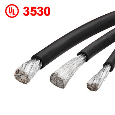 UL3530 แบตเตอรี่เคเบิล 200C อุณหภูมิสูง 600V วอลเตจเรตติ้ง สายไหมซิลิโคนอ่อนมากสําหรับระบบเก็บพลังงาน