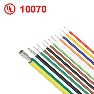 สายไฟฉนวน PVC UL10070 105C 600V สายแบตเตอรี่แบบยืดหยุ่นสำหรับการเดินสายภายใน